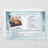 Winter Wonderland Foto Bridal Recipcard (Achterkant)