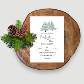 Winter Wonderland foto bruiloft uitnodiging