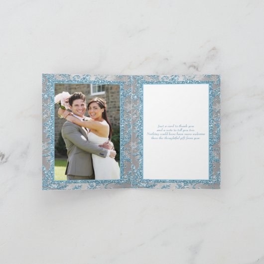 Winter Wonderland FOTO Dankbetuigingskaart Bedankkaart (Binnen)