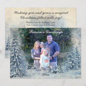 Winter Wonderland Foto Feestdagenkaart (Voorkant / Achterkant)