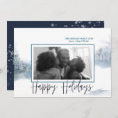 Winter Wonderland Foto Holiday Kaart (Voorkant / Achterkant)