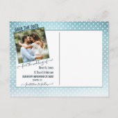 Winter Wonderland Foto Save the Date Briefkaart (Achterkant)