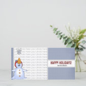 Winter Wonderland Fotokaart Feestdagenkaart (Staand voorkant)