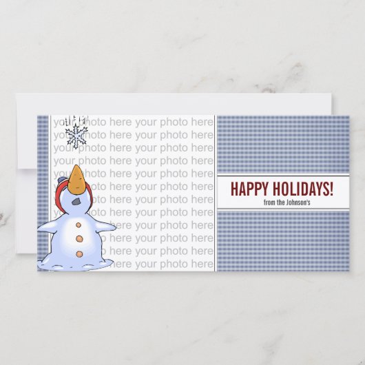 Winter Wonderland Fotokaart Feestdagenkaart (Voorkant)