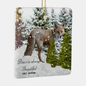 Winter Wonderland Fox Keramisch Ornament (Rechts)