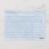 Winter Wonderland Fox Kerstmis Kerstrecept Kaart (Achterkant)