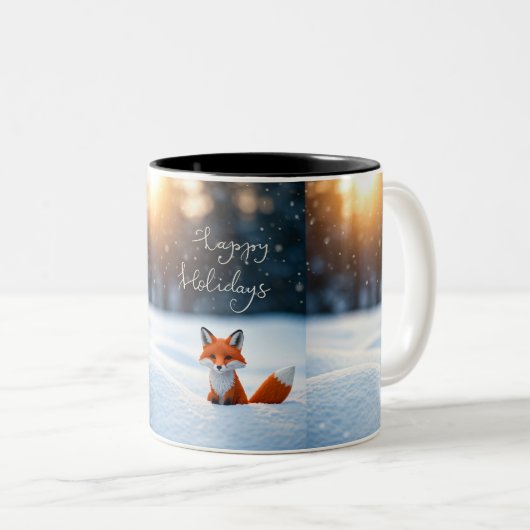 Winter Wonderland Fox Mok (Voorkant rechts)