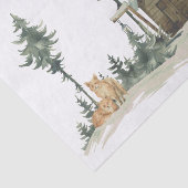 Winter Wonderland Foxes Decoupage Tissuepapier (Detail)