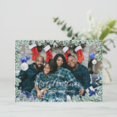 Winter Wonderland Frame Feestdagenkaart (Staand voorkant)