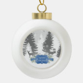 Winter Wonderland Framed Ornament - blauw (Voorkant)