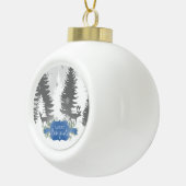 Winter Wonderland Framed Ornament - blauw (Rechts)