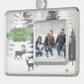 Winter Wonderland Framed Ornament - Groen (Links)