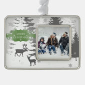Winter Wonderland Framed Ornament - Groen (Voorkant)