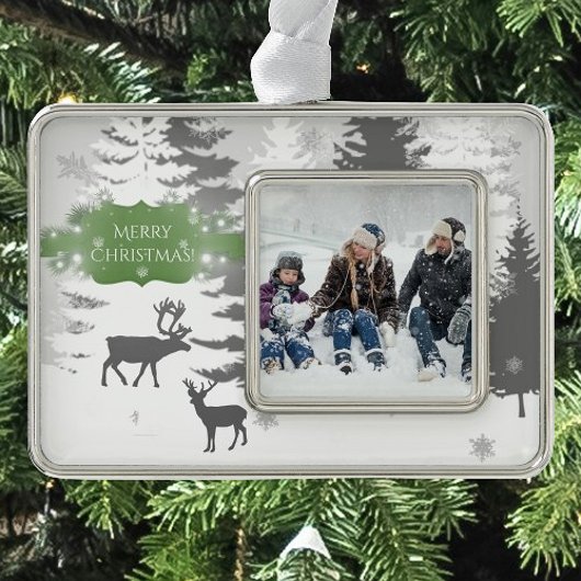 Winter Wonderland Framed Ornament - Groen