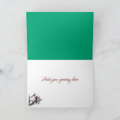 Winter Wonderland Friesian Horse Card Kaart (Binnen)