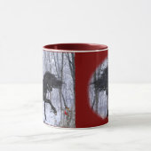 Winter Wonderland Friesian Horse Mug Mok (Midden)