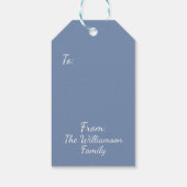 Winter Wonderland Frosted Trees Snowy Forest Cadeaulabel (Achterkant)