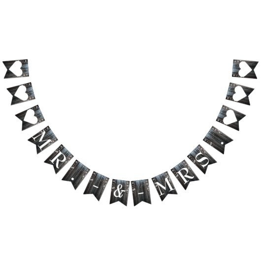 Winter Wonderland Frozen Ice Mr. & Mrs. Wedding Vlaggetjes (Alle)