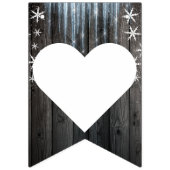 Winter Wonderland Frozen Ice Mr. & Mrs. Wedding Vlaggetjes (Tweede vlag)