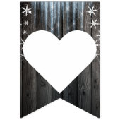 Winter Wonderland Frozen Ice Mr. & Mrs. Wedding Vlaggetjes (Eerste vlag)