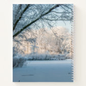 Winter Wonderland Frozen Panorama Foto Notitieboek (Achterkant)