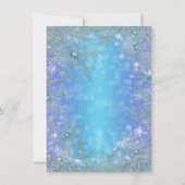 Winter Wonderland Frozen verjaardagsfeestje Kaart (Achterkant)