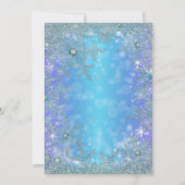 Winter Wonderland Frozen verjaardagsfeestje Kaart (Achterkant)