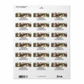 Winter Wonderland Garland Retouradreslabel Etiket (Full Sheet)