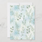 Winter Wonderland Gathering Invite Kaart (Achterkant)