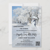 Winter Wonderland gelukkig ooit na bruiloft Kaart (Voorkant)