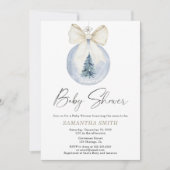 Winter wonderland genderneutraal baby shower kaart (Voorkant)