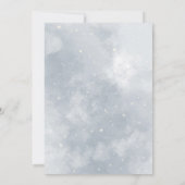 Winter wonderland genderneutraal baby shower kaart (Achterkant)
