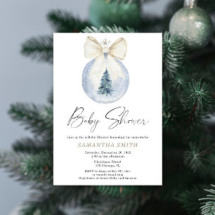 Winter wonderland genderneutraal baby shower kaart