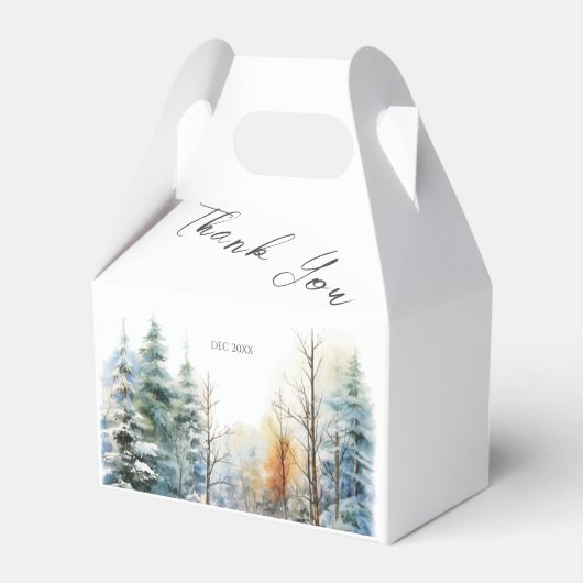 Winter Wonderland Genderneutraal Het is koud buite Bedankdoosjes (Achterkant)