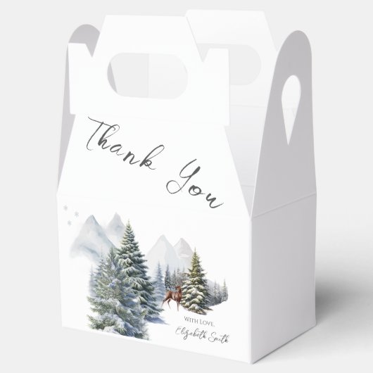 Winter Wonderland Genderneutraal Het is koud buite Bedankdoosjes (Geopend)