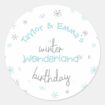Winter Wonderland Gezamenlijk Verjaardagsfeest, El