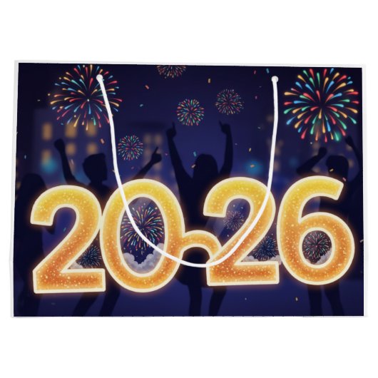 Winter Wonderland Gift Bag Groot Cadeauzakje (Achterkant)