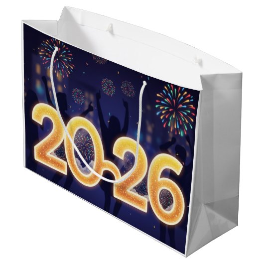 Winter Wonderland Gift Bag Groot Cadeauzakje (Achterkant Gekanteld)