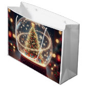 Winter Wonderland Gift Bag Groot Cadeauzakje (Voorkant Gekanteld)