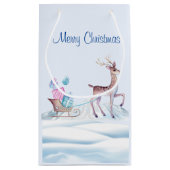 Winter Wonderland Gift Bag Klein Cadeauzakje (Achterkant)