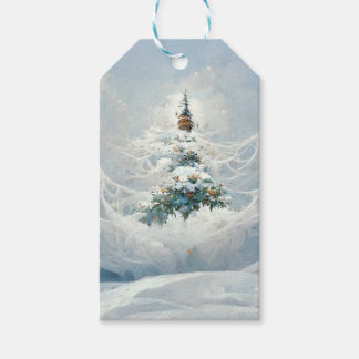 Winter wonderland gift label cadeaulabel