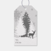 Winter Wonderland Gift Label - Paars Cadeaulabel (Achterkant)