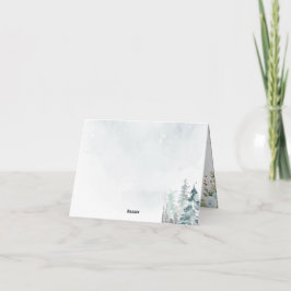 Winter wonderland Gingerbread Baby Shower Bedankkaart