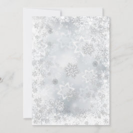 Winter Wonderland Girl Baby shower Invitation Pink Kaart