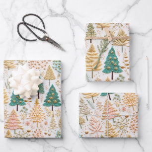 Winter Wonderland Girl Birthday Inpakpapier Vel