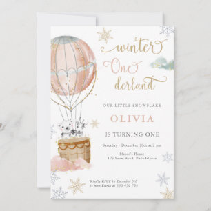 Winter Wonderland Girl eerste uitnodiging