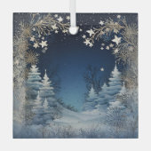 Winter Wonderland Glas Ornament (Voorkant)