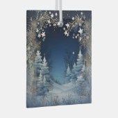 Winter Wonderland Glas Ornament (Voorkant Rechts)