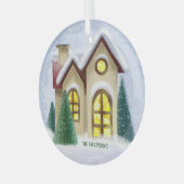 Winter Wonderland Glass kerstversiering Glas Ornament (Voorkant links)