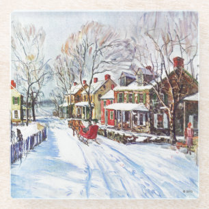 Winter Wonderland Glazen Onderzetter